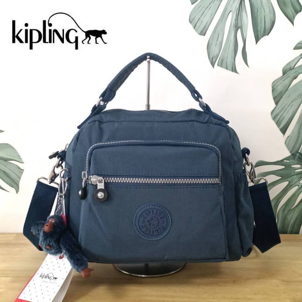 กระเป๋าถือหรือสะพายข้าง KIPLING Square Handbag &amp; Shoulder bag ขนาดกลาง วัสดุ Polyester 100%