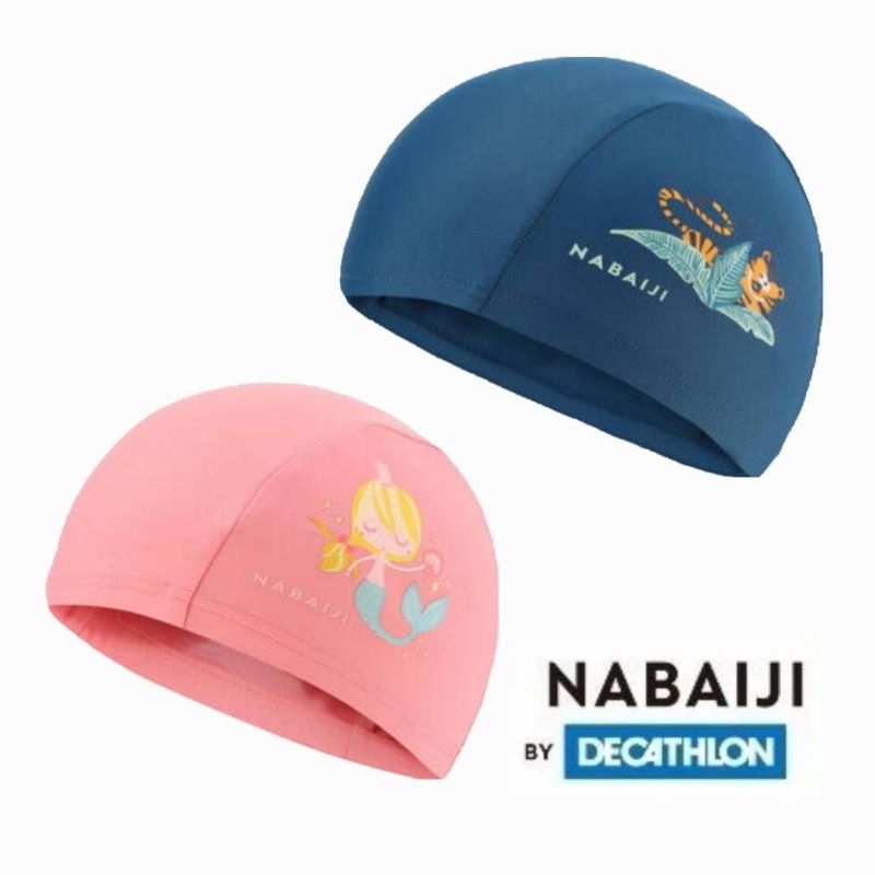 หมวกว่ายน้ำผ้าNabaiji สำหรับเด็ก3-5ขวบ