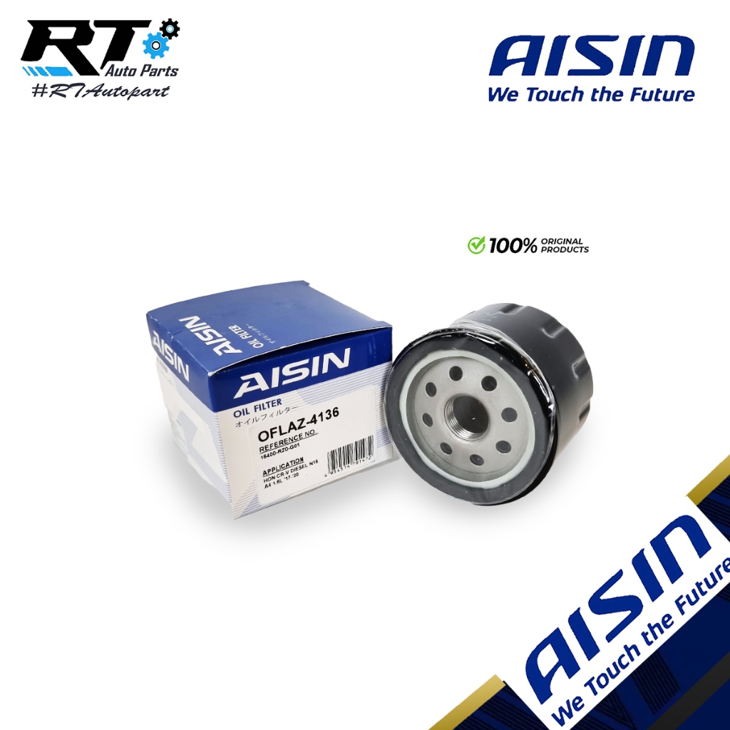 Aisin กรองน้ำมันเครื่อง Honda CRV G5 ปี17-22 ดีเซล / กรองเครื่อง / OFLAZ4136