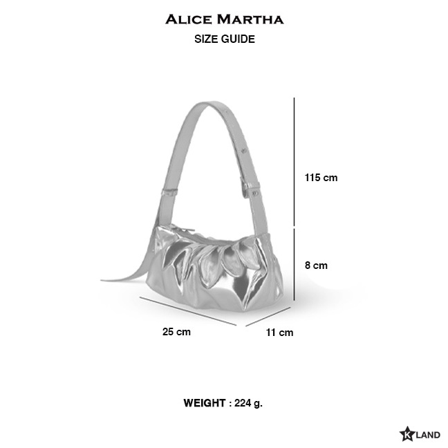 ALICE MARTHA BAG ERIN MINI อลิซ มาร์ธา กระเป๋า กระเป๋าถือ กระเป๋าสะพายข้าง (AMT24BG0002U) - รูปที่ 6