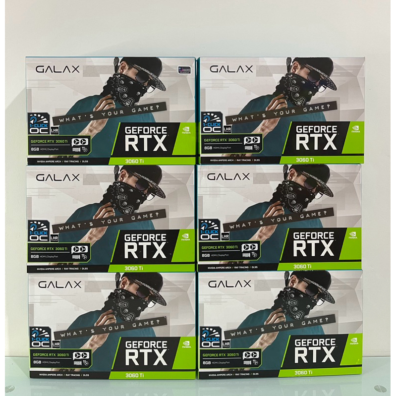 VGA (การ์ดแสดงผล) GALAX GEFORCE RTX 3060 TI (1-CLICK OC) - 8GB GDDR6 (LHR) มือสอง ประกันร้าน 3เดือน