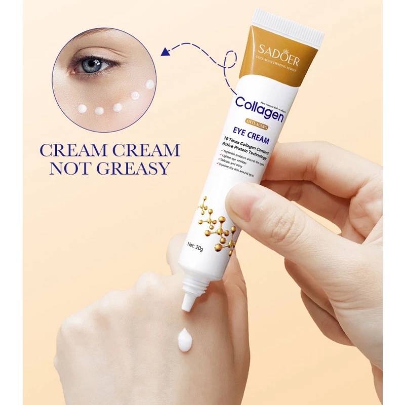 SADOER Collagen Anti-AGING EYE CREAM ครีมรอบดวงตา ( สีทอง 20g. )