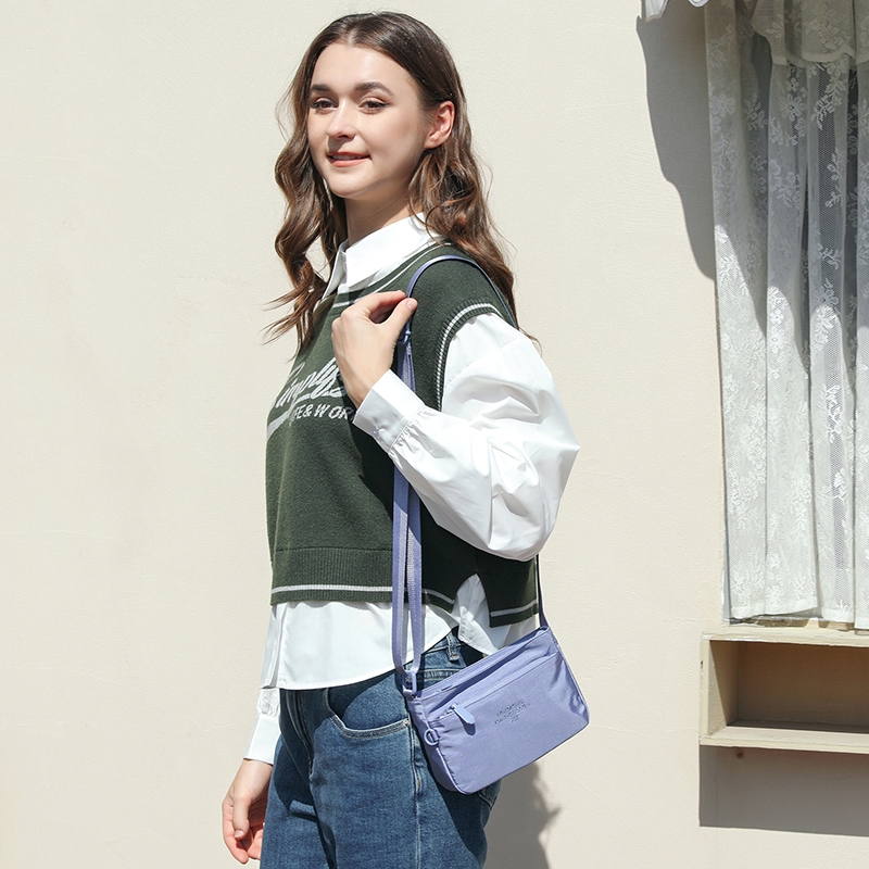 GUDIKA-พร้อมส่ง🔥 กระเป๋าสะพายข้าง แฟชั่น รุ่นใหม่ 2024 ผ้าไนลอน ผู้หญิง เกรดพรีเมี่ยม กันน้ำ100% รุ่น-66310