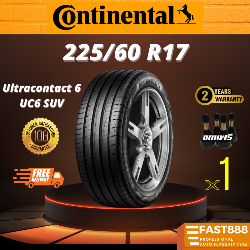 ปี23⭐️ Continental 225/60 R17 รุ่น Ultra Contact6 [UC6 SUV] ยางขอบ17 ยางคอนติ พร้อมส่ง
