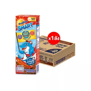 Ovaltine โอวัลติน สมาร์ท แฮปปี้ ดีเอชเอ พลัส รสมอลต์ช็อกโกแลต​ 170 มล. แพ็ค 4 (ยกลัง 48 กล่อง)