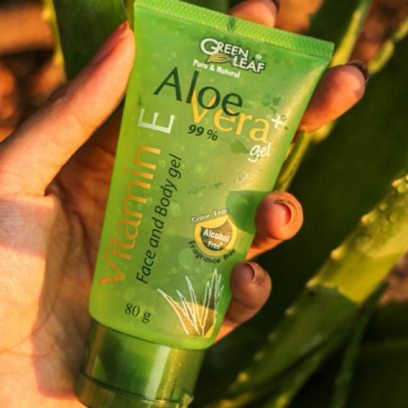 Aloe Vera Green Leaf  (Vitamin E 80g)