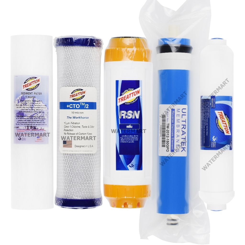TREATTON ชุดไส้กรองน้ำ RO Standard Set ขนาด 10 นิ้ว