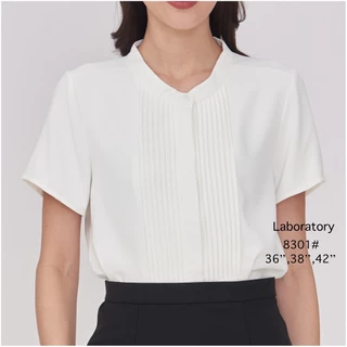 Laboratory เสื้อทำงาน เสื้อตีเกล็ดหน้าแขนสั้น รหัส#8301 ไซส์ 36”,38”,42”