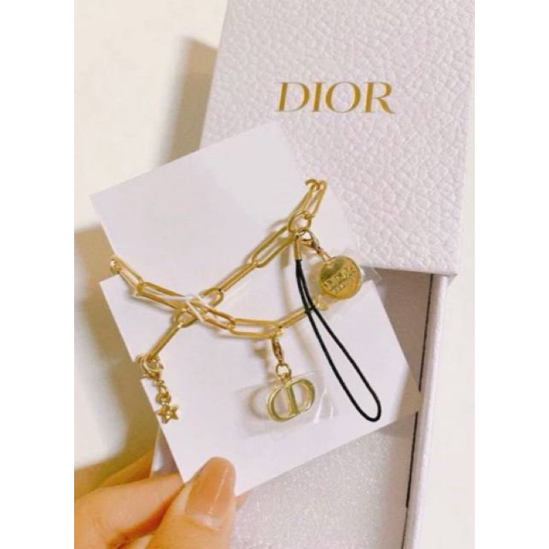 สร้อยข้อมือ ดิออร์ Dior gold phone charm ของแท้ 💯