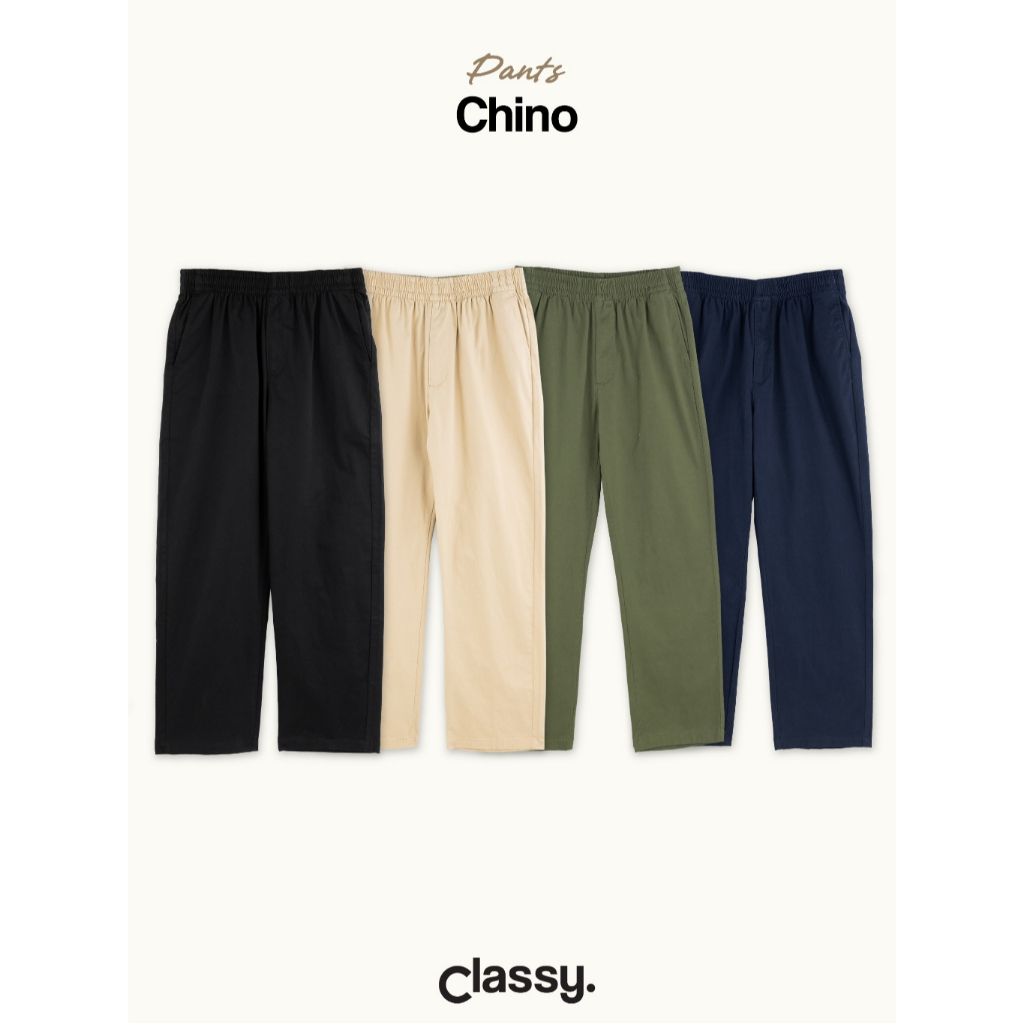 Classy - กางเกงขายาว เอวยืด รุ่น Chino Pants