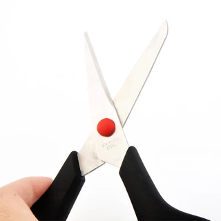 กรรไกรตัดกระดาษ อุปกรณ์สำนักงาน กรรไกรตัดผ้า Scissors ด้ามจับหุ้มด้วยยาง ใบมีดคม แข็งแรง