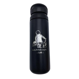 กระบอกรุ่นฝาหิ้ว เก็บอุณหภูมิร้อน-เย็น (500ml) เลเซอร์รูป/ข้อความ โลโก้ ออกแบบเองได้