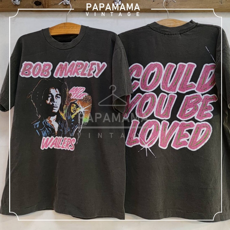 [ BOB MARLEY ] Bio Washed เสื้อวินเทจ เรกเก้ วินเทจ papamama vintage shirt