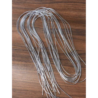 เชือกถักผม ถักผมเปีย 10 เส้น “สีเงิน“ พร้อมส่ง! (#P3)