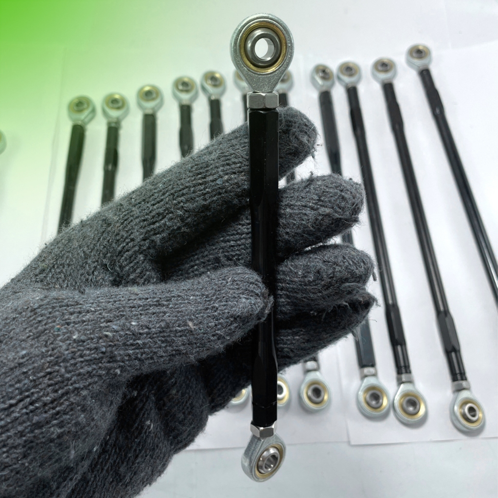 (พร้อมส่ง) ก้านเกียร์โยง อะไหล่เกียร์โยง พร้อมลูกหมาก งานอลูมิเนียม CNC รู 6 มม. เลือกขนาดได้ ( 60มิล - 240มิล ) 🙏🛒 - รูปที่ 4