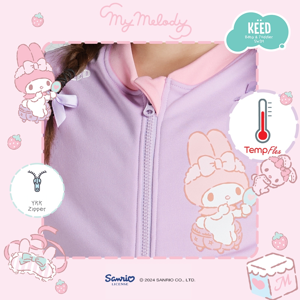 🩷KEED & My Melody🩷 : ชุดว่ายน้ำปรับอุณหภูมิ บอดี้สูท แขนยาว-ขายาว *104MM* - รูปที่ 2