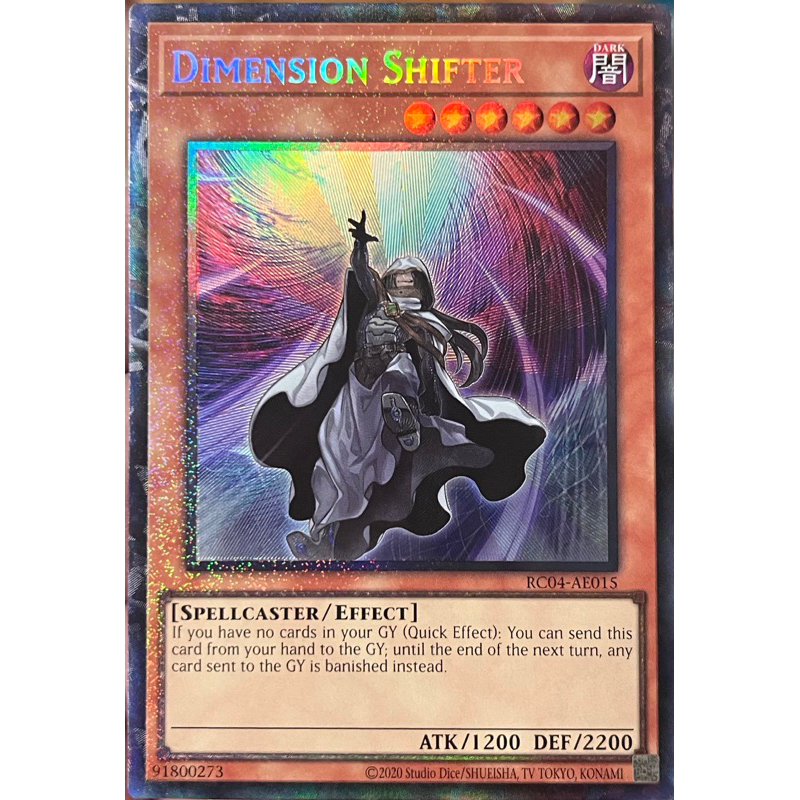 Yugioh Asia-Eng [RC04-AE015] Dimension Shifter (Collector Rare) การ์ดเกมยูกิแท้ถูกลิขสิทธิ์