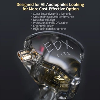 [ประกัน 6 เดือน] หูฟัง KZ EDX lite หูฟัง เบสหนัก อินเอียร์ มีไมค์ HIFI เบสหนักๆ โทรศัพท์ เบสหนัก เกมมิ่ง