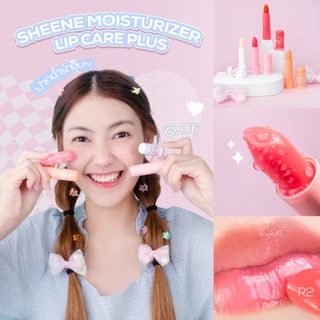 (12แท่ง/กล่อง) SHEENE Moisturizer Lip Care Plus ชีเน่ มอยเจอร์ไรเซอร์ ลิป แคร์ พลัส ลิปมัน กล่องชมพู