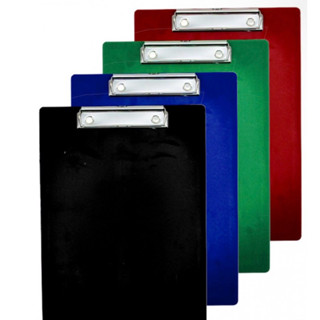 คลิปบอร์ดพลาสติก ขนาดA4 คละสี