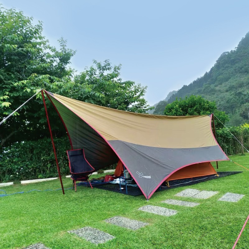 Vidalido FlySheet Butterfly ทาร์ปทรงปีกผีเสือกขนาด 5*4.7 เมตร อุปกรณ์ครบชุดพร้อมกาง