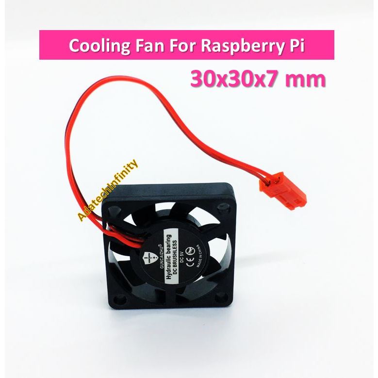 Cooling Fan 5V (30x30x7) For Raspberry Pi 4B /3B+ /3B (สต๊อกไทย)