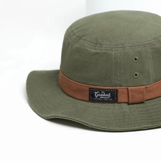 G002 GREEN หมวกเดินป่า สไตล์สตรีทวินเทจ งานคอตตอนฟอกพิเศษ สีทูโทน เบา สวย ใส่สบาย
