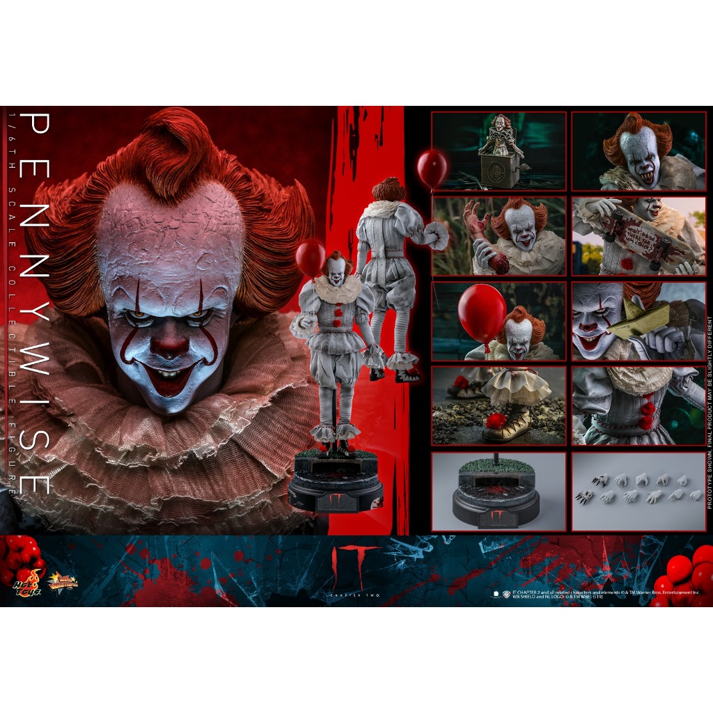 Hot Toys MMS555 Pennywise Collectible Figure  IT Chapter Two 1/6 โมเดล ฟิกเกอร์ ของสะสม