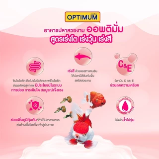 (2 ถุง) ออพติมั่ม อาหารปลาสวยงาม ขนาด 1กก. / Optimum Tropical fish 1kg x2 Packs