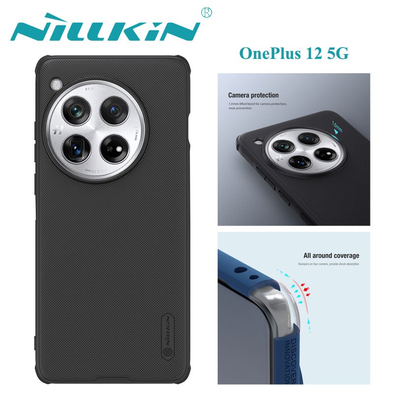 Nillkin เคส เคสโทรศัพท์ OnePlus 12 5G Case Super Frosted Pro Shockproof Back Cover oneplus12 casing