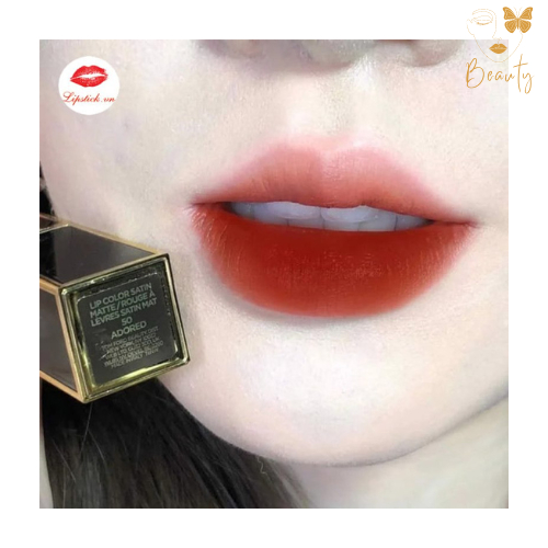 ลิปสติก Tom Ford TF Lip Color Satin Mate  fullbox 50 51 3,3g Authentic ลิปสติกเนื้อแมตต์ นุ่ม บาง แล