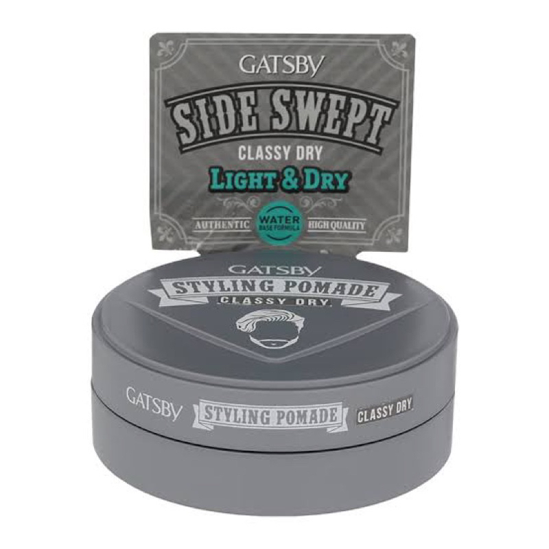 Gatsby pomade classy dry hair styling 75g. สูตรผมเรียบธรรมชาติ แบบไม่เงา🇯🇵