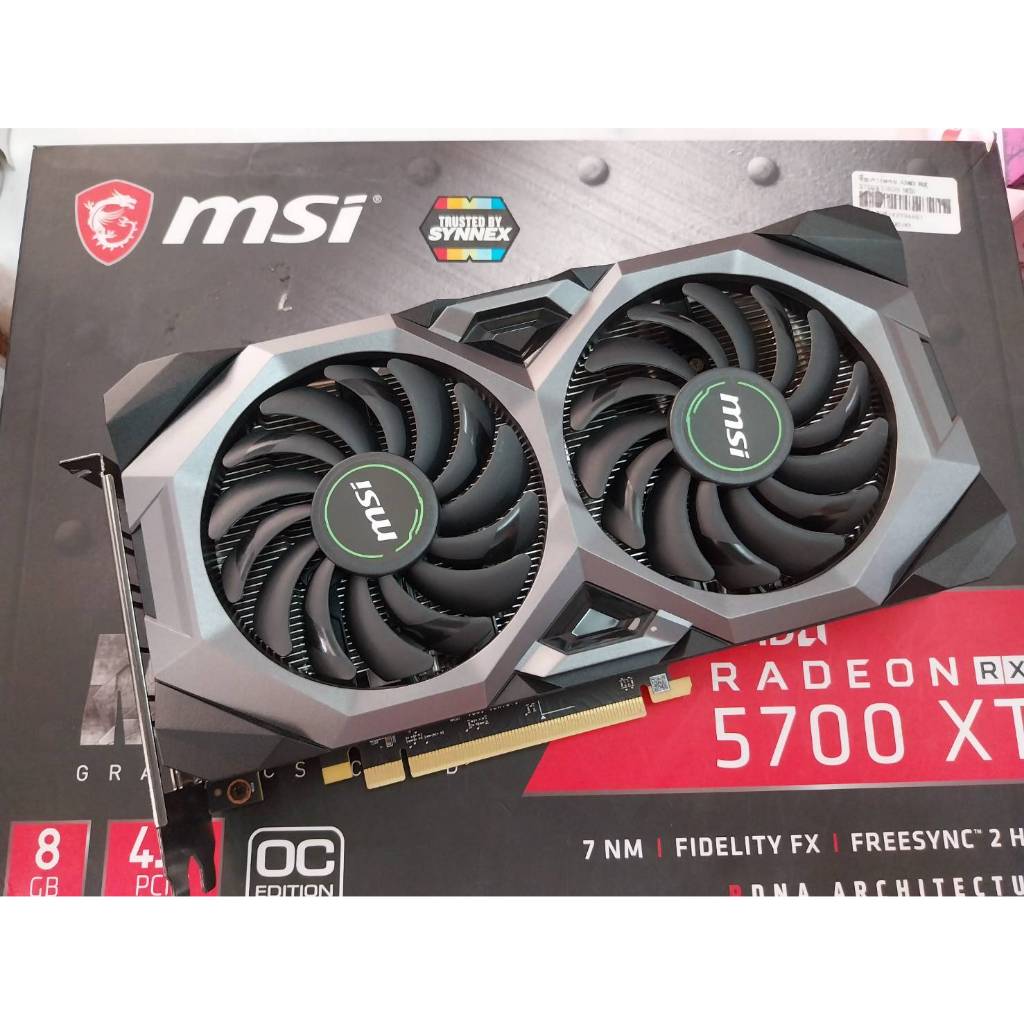 MSI RADEON RX5700XT MECH OC - 8GB GDDR6 ครบกล่อง