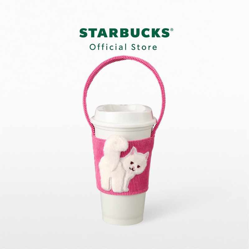 Starbucks Creamy Cat Pink Cup Carrier คอลเลคชั่น Feline In Love 💗✨