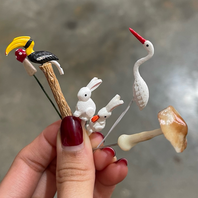 ตุ๊กตาจัดสวนถาด สวนขวด ตุ๊กตาแต่งสวน อุปกรณ์แต่งสวนขวด