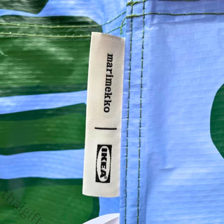 IKEA x Marimekko ถุงอิเกีย กระเป๋าถุงหิ้วสะพายข้าง สีเขียว ขนาดใหญ่ ใส่ช้อปปิ้ง พับเก็บได้สะดวก สินค้าพร้อมส่ง