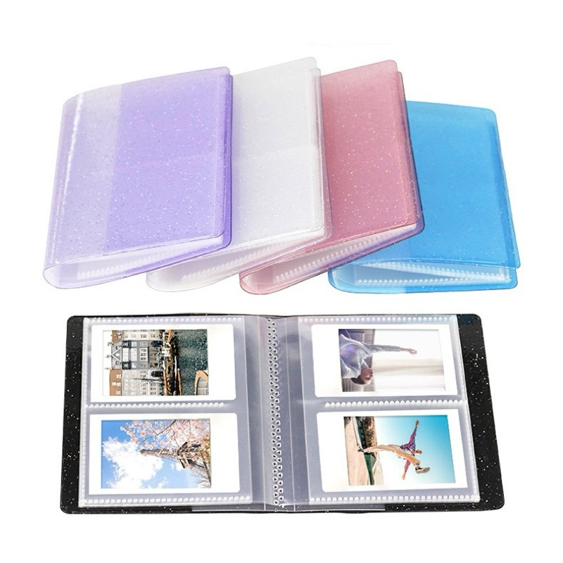 <รับอัดรูป🎞️> อัลบั้มปกหนัง Caiul 128รูป 2*3นิ้ว สะสมการ์ด 6สี จัดเก็บสะดวก การ์ด นามบัตร รูปภาพ instax สายคาด
