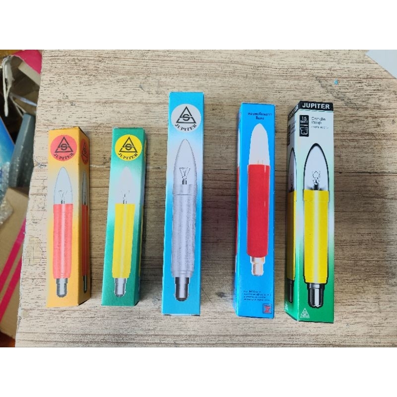 หลอดเทียน หลอดไฟศาลเจ้า JUPITER 15W 220-230V ขั้ว B15