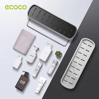 [พร้อมส่ง]Ecoco ชั้นวางของในห้องน้ำ ติดผนัง รับน้ำหนักเยอ 2 ชั้น 3 ชั้น ชุดค่าผสมฟรี พร้อมสติ๊กเกอร์ E1923