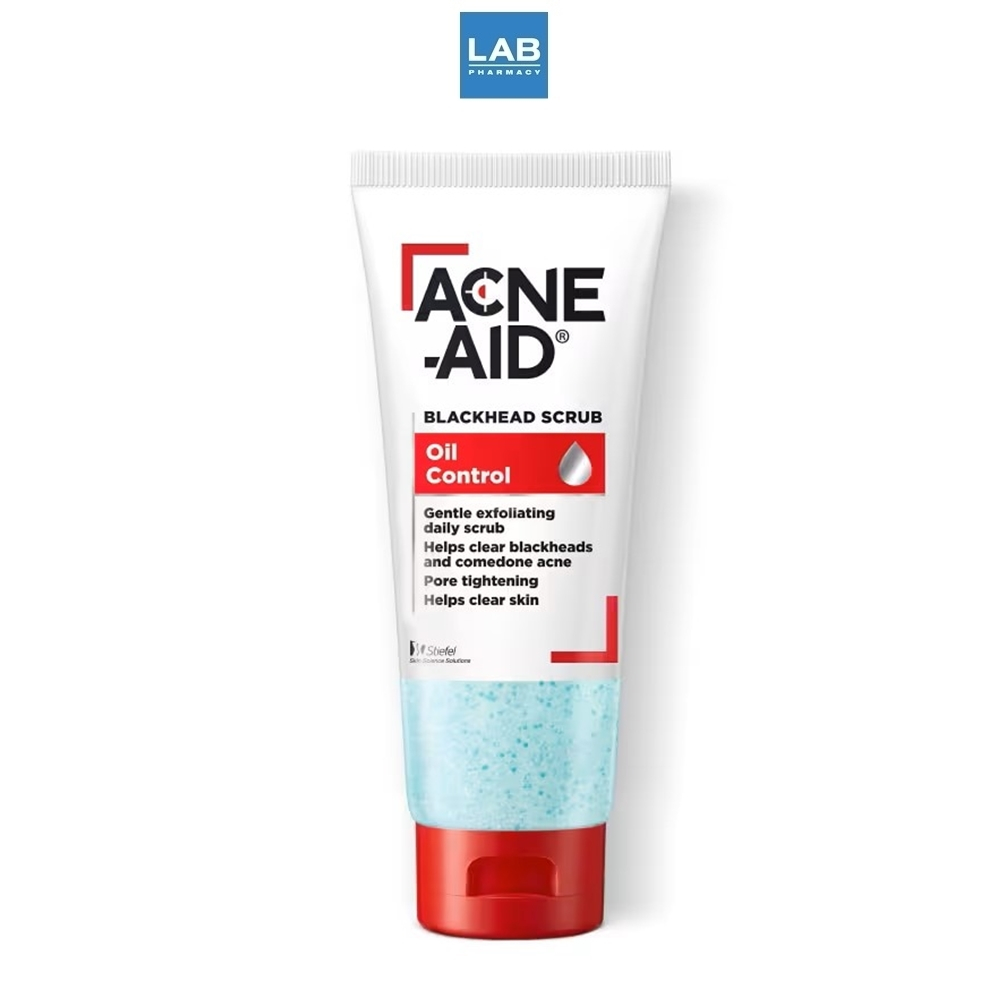 Acne-Aid Blackhead Scrub Oil Control 100 ml. - แอคเน่-เอด แบลคเฮด สครับ ออยล์ คอนโทรล 100 มล. สครับผิวหน้า