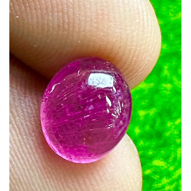 รูเบลไลท์ ทัวร์มาลีน 2.84 กะรัต 9.5x8x4.8 มม. ทรงรี พลอยธรรมชาติ 100% Rubellite tourmaline 2.84cts 9