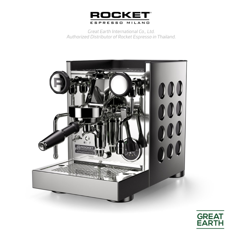 Rocket Espresso Appartamento TCA (Chrome Black) เครื่องชงกาแฟ Rocket Espresso รุ่น Appartamento TCA