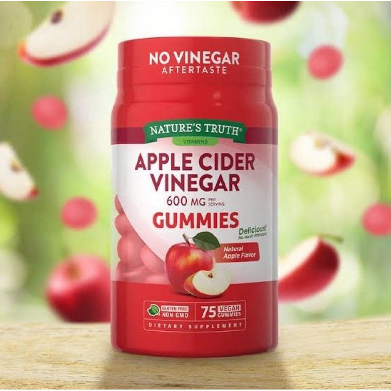 Nature's Truth Apple Cider Vinegar 600mg (บรรจุ 75 gummies)
