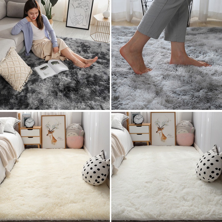 Salad-so พรม พรมปูพื้น 160x120 cm ขนนิ่ม พรมนุ่ม ผืนใหญ่ 120*80cm พรมห้องนอน พรมแต่งบ้าน มีหลายขนาด 