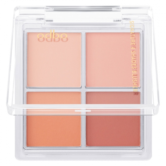 Odbo Signature 4 Shades Blusher โอดีบีโอ ซิกเนเจอร์ 4 เฉด บลัชเชอร์ OD1309