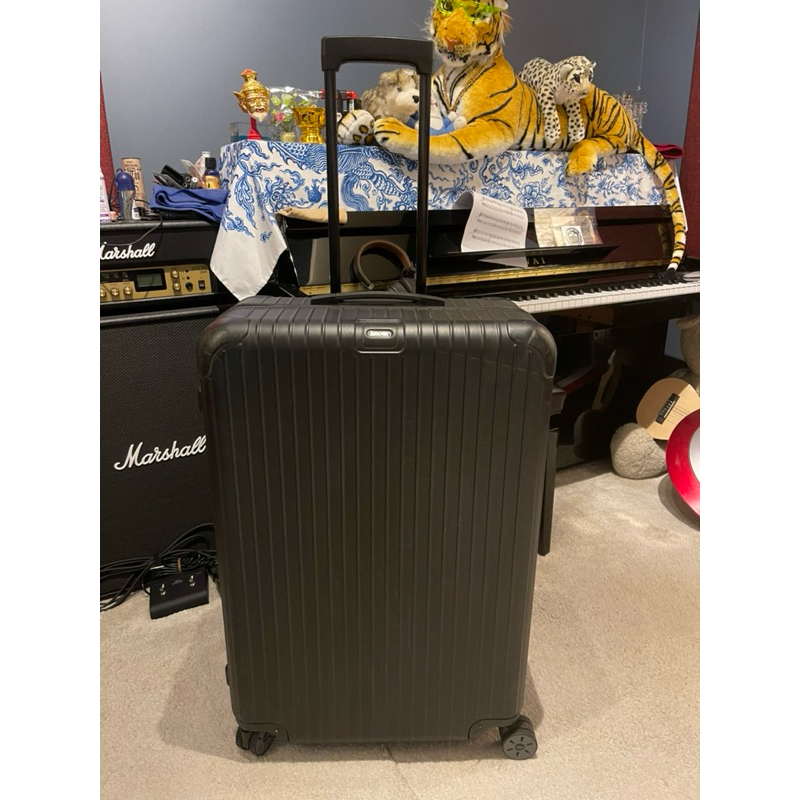 แท้100%มือสองกระเป๋าเดินทางริโมว่าRIMOWA SALSA ELECTRONIC TAG LUGGAGE TROLLEY BAG - black