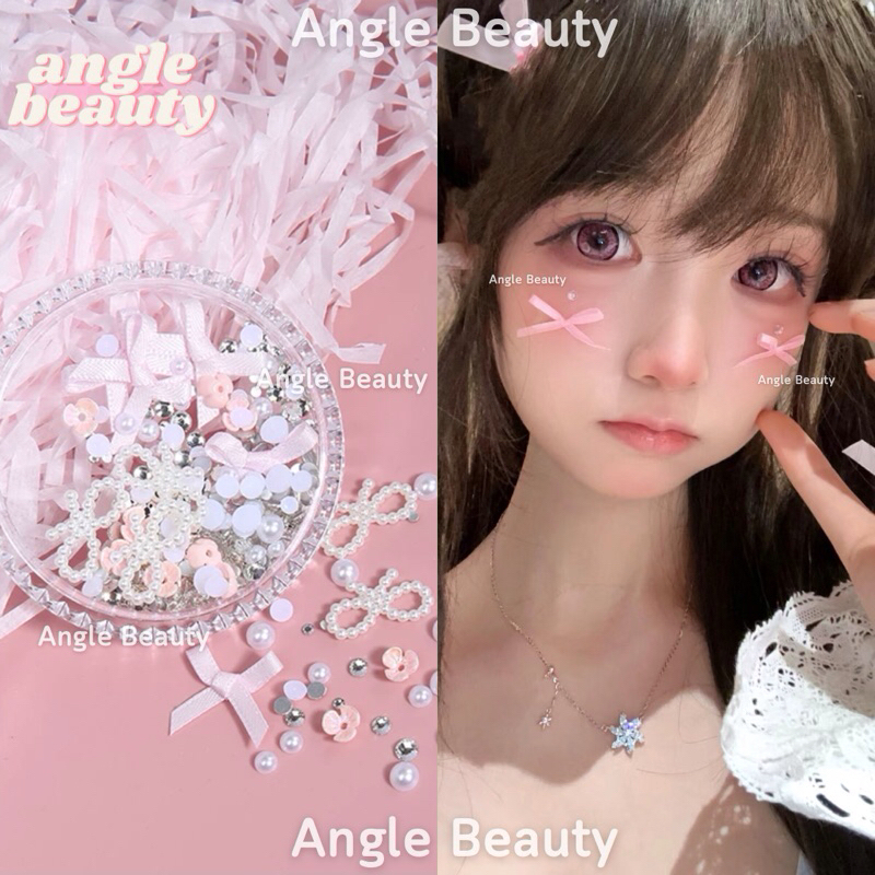 พร้อมส่ง+แถมกาว 🦋กลิ๊ตเตอร์ติดหน้า ดอกไม้ติดหน้า ผีเสื้อติดหน้า โบว์ติดหน้า หัวใจติดหน้า ดาวติดหน้า ตกแต่งใบหน้า