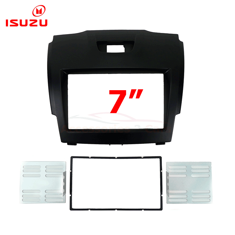 กรอบในวิทยุรถยนต์ ยี่ห้อ ISUZU New D-Max BLACK-100% ปี 2012-2017  รหัสสินค้า IS-005