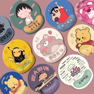 🔥พร้อมส่ง🔥 แผ่นรองเมาส์ซิลิโคน พร้อมซิลิโคนรองข้อมือ ลายการ์ตูนน่ารัก