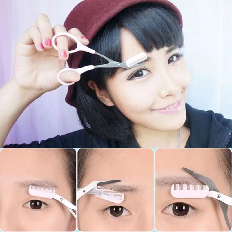 กรรไกรตัดแต่งคิ้วmini กรรไกรแต่งคิ้ว อุปกรณ์สำหรับแต่งหน้า - รูปที่ 2